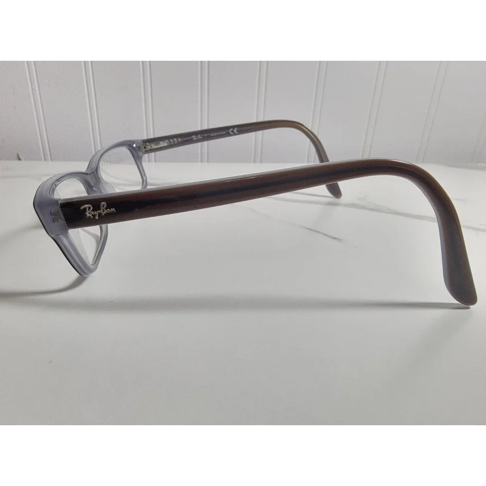 Ray-Ban Eyeglasses Frames RB5187 5076 Gray Brown Acetate Rectangular 52-16-140